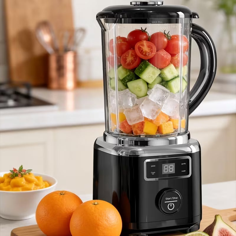 3 Blades Rechargeable Juicer-Black