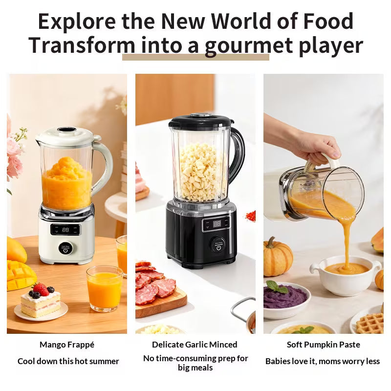 3 Blades Rechargeable Juicer-Black